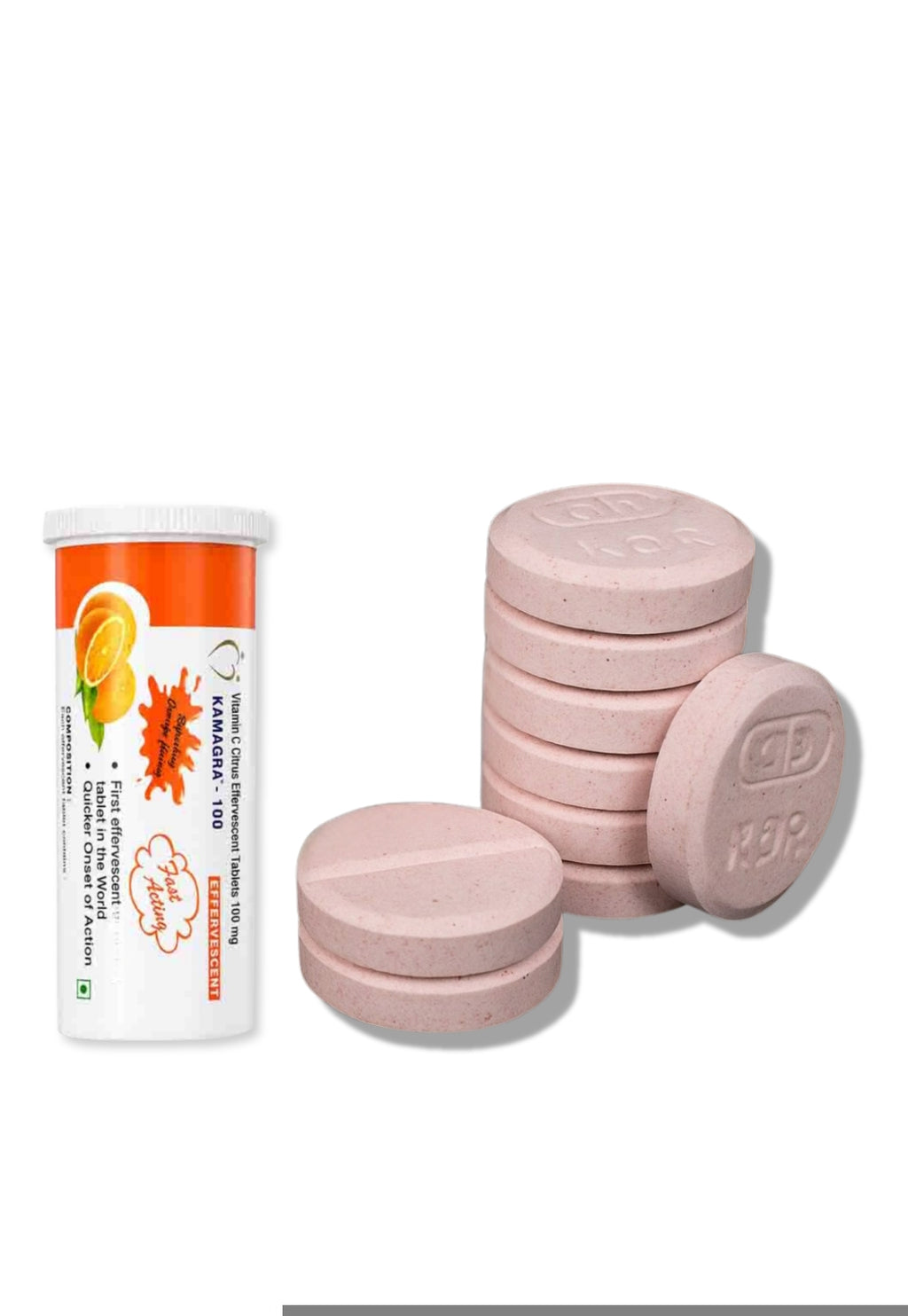 Effervescent tablets for increased stamina